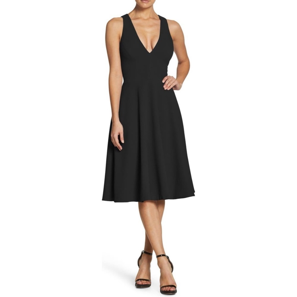 Dress The Population - Black Flare Dress